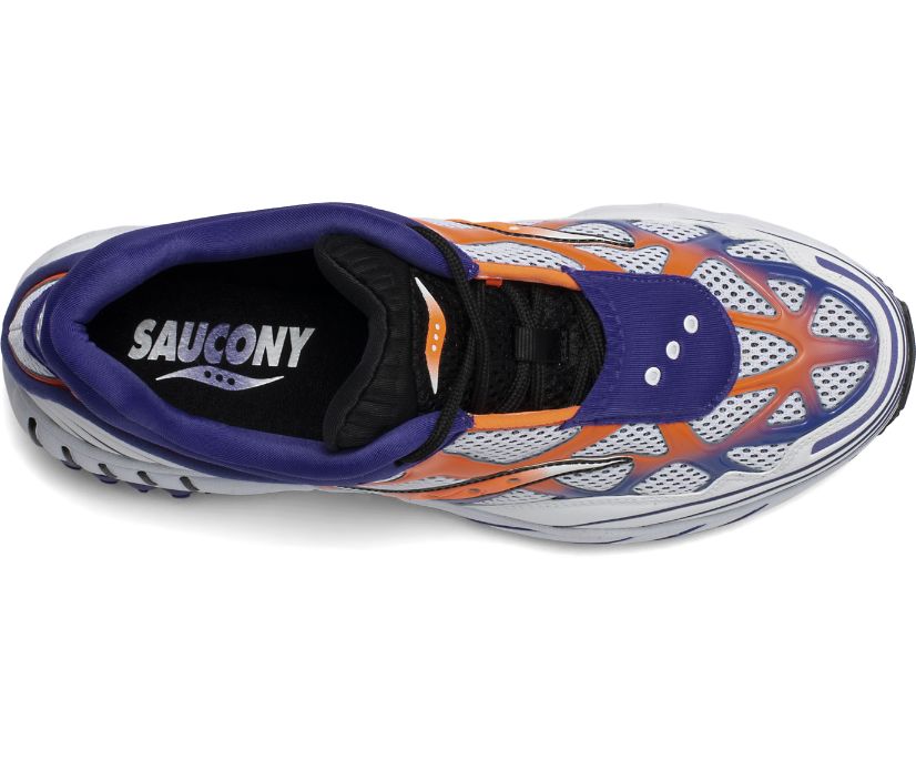 Saucony Grid Web Women's Originals White / Orange / Purple | AU 005TCEV